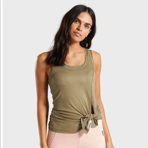 Gymshark True Texture Vest - Washed Khaki, Small